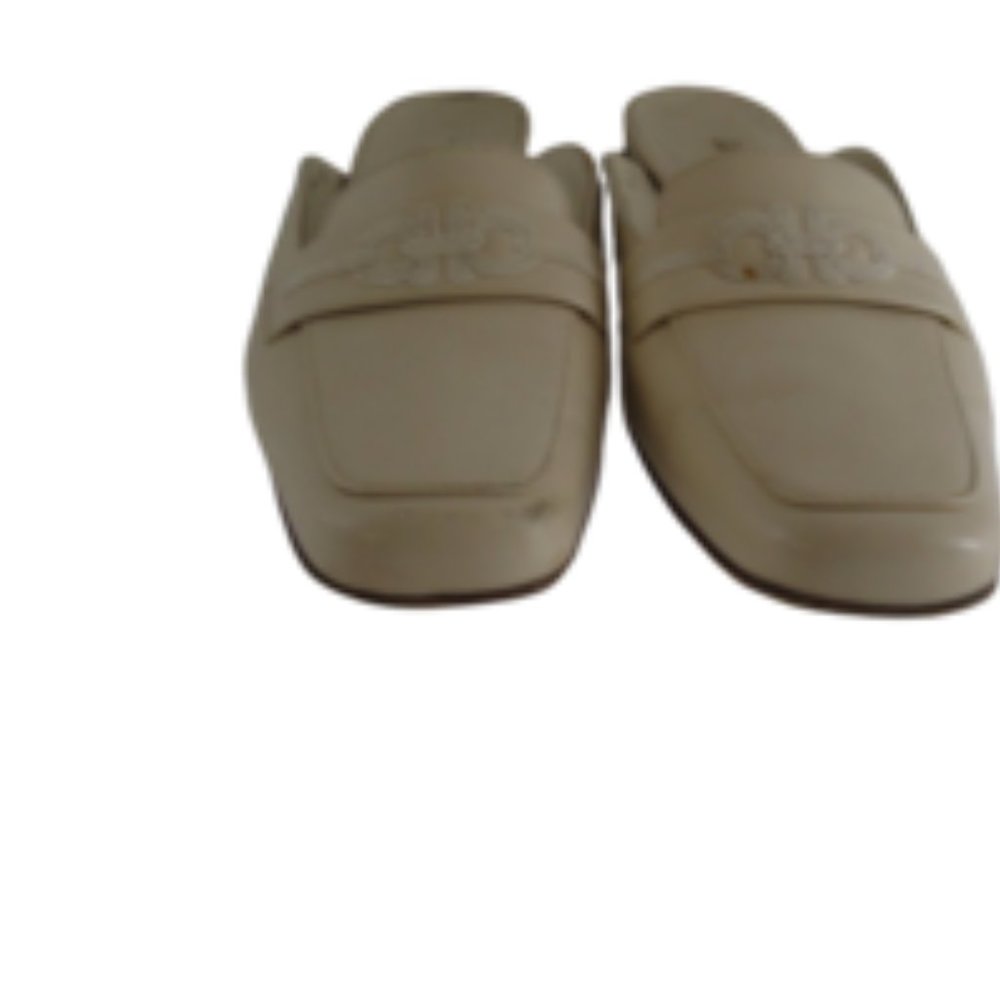 \Salvatore Ferragamo Shoes Tan Leather Slid…
